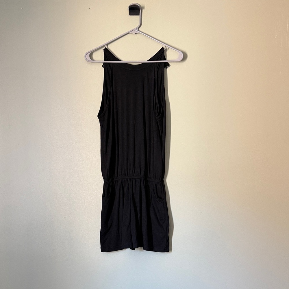 Black Sleeveless Romper